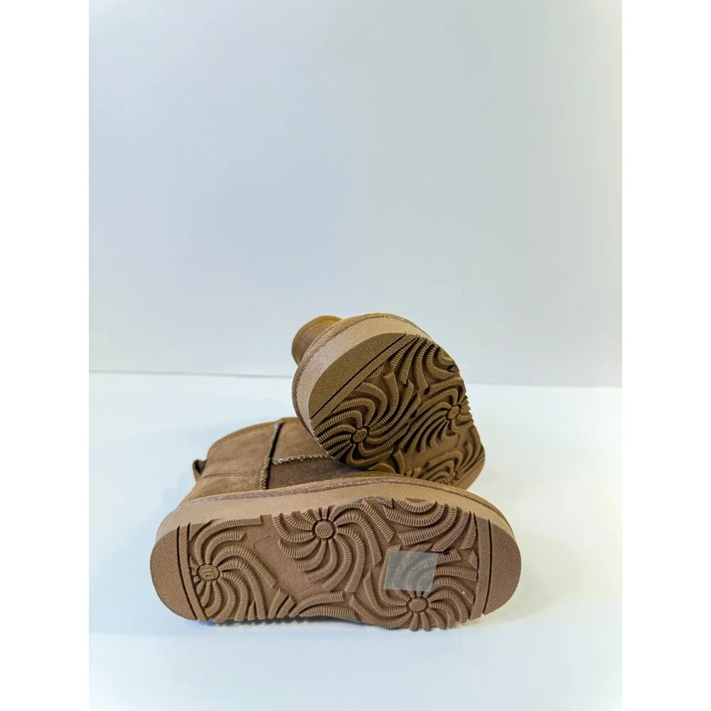 Kids Boots Chestnut Brown Suede US 10